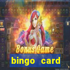 bingo card generator with pictures